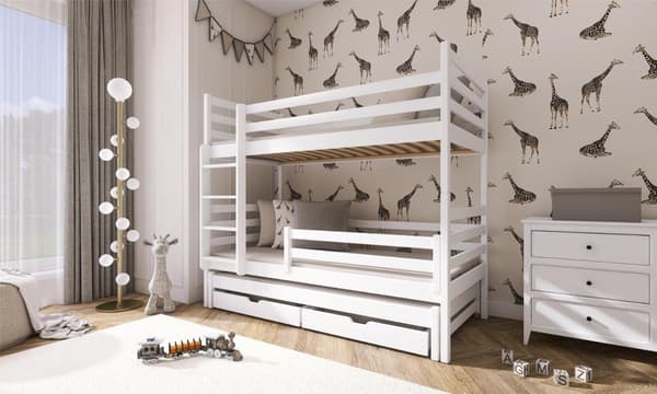 FURNLUX BUNKSÄNG LUK VIT 90x200CM