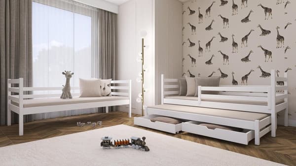FURNLUX BUNK-vuode LUK VALKOINEN 90x200cm