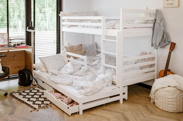 FURNLUX BUNK-vuode LUK VALKOINEN 90x200cm
