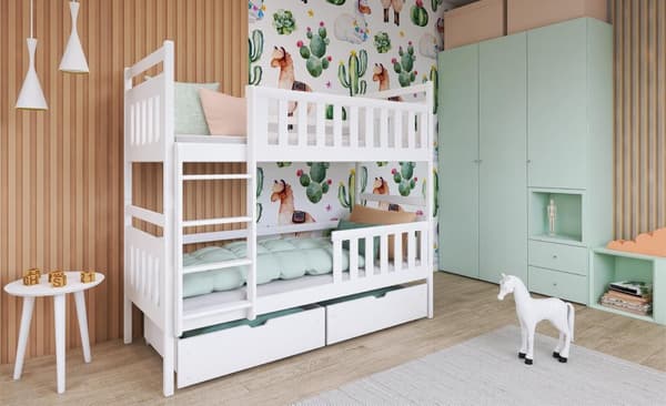 FURNLUX BUNK BED MONIKA WHITE 90x200CM