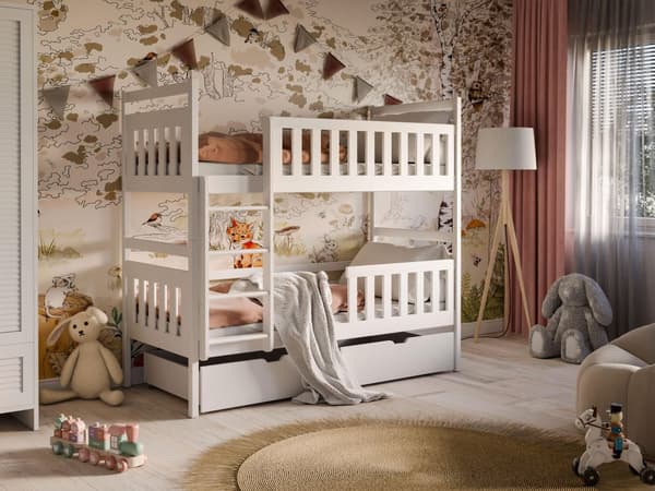 FURNLUX BUNK BED MONIKA WHITE 90x200CM
