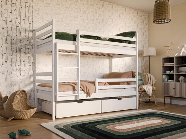 FURNLUX BUNK BED NEMO WHITE 90x200CM