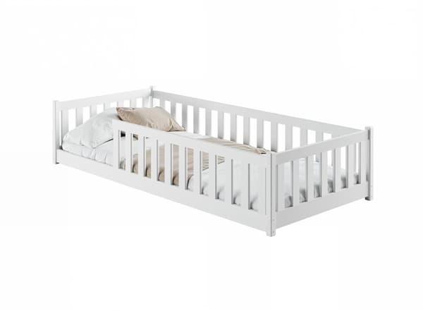 FURNLUX KIDS SINGLE BED BELLA WHITE 80x160cm