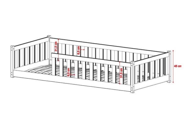 FURNLUX KIDS SINGELBAD OTIS VIT 120x200CM