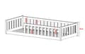 Miniatyrbillede 3 af 3: FURNLUX KIDS SINGLE BED MATI PINE 140x200CM