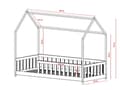 Miniatyrbild 3 av 3: FURNLUX HOUSE SÄNG NOAH VIT 90x200CM