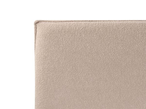 Seng med Oppbevaring Taupe Boucle Møbeltrekk Klassisk Sengegavl 160 x 200 cm