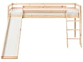 Miniatyrbilde 5 av 11: Barneseng Lysebrunt Furutre Enkeltseng 90 x 200 cm med Lamellramme og Skyvbar Seng for Småbarn