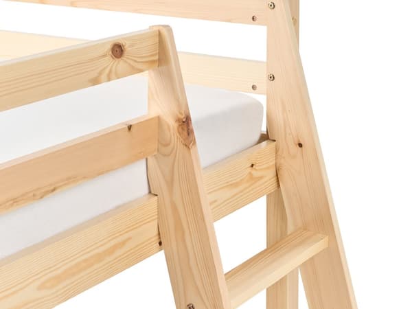 Barneseng Lysebrunt Furutre Enkeltseng 90 x 200 cm med Lamellramme og Skyvbar Seng for Småbarn
