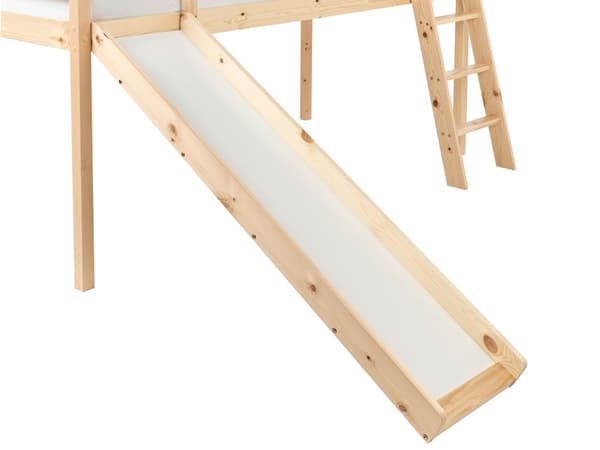 Barneseng Lysebrunt Furutre Enkeltseng 90 x 200 cm med Lamellramme og Skyvbar Seng for Småbarn