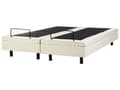 Miniatyrbilde 5 av 11: Elektrisk Seng Beige Polyester 180 x 200 cm Fjernkontroll Justerbar uten Sengegavl