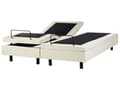 Miniatyrbilde 1 av 11: Elektrisk Seng Beige Polyester 180 x 200 cm Fjernkontroll Justerbar uten Sengegavl