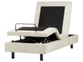Miniatyrbilde 6 av 11: Elektrisk Seng Beige Polyester 80 x 200 cm Fjernkontroll Justerbar uten Sengegavl