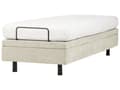 Miniatyrbilde 7 av 11: Elektrisk Seng Beige Polyester 80 x 200 cm Fjernkontroll Justerbar uten Sengegavl