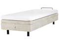 Miniatyrbilde 9 av 11: Elektrisk Seng Beige Polyester 80 x 200 cm Fjernkontroll Justerbar uten Sengegavl