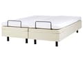 Miniatyrbilde 7 av 11: Elektrisk Seng Beige Polyester 160 x 200 cm Fjernkontroll Justerbar uten Sengegavl