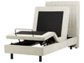Miniatyrbilde 6 av 11: Elektrisk Seng Beige 90 x 200 cm Fjernkontroll Justerbar Polstring i Stoff