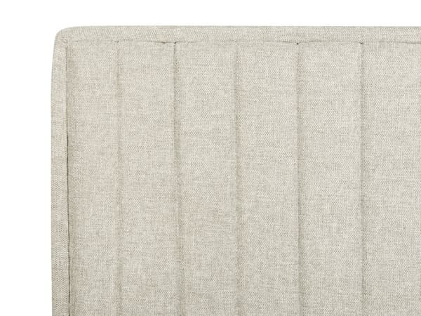 Elektrisk Seng Beige 160 x 200 cm Fjernkontroll Justerbar Polstring av Stoff
