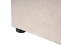 Miniatyrbilde 11 av 11: Dobbeltseng Beige Stoff 160 x 200 cm Polstret Ramme Nakkestøtte med Oppbevaring