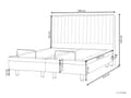 Miniatyrbilde 3 av 11: Elektrisk Seng Beige 180 x 200 cm Fjernkontroll Justerbar Polstring av Stoff