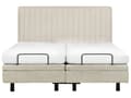 Miniatyrbilde 8 av 11: Elektrisk Seng Beige 180 x 200 cm Fjernkontroll Justerbar Polstring av Stoff