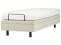 Miniatyrbilde 7 av 11: Elektrisk Seng Beige Polyester 90 x 200 cm Fjernkontroll Justerbar uten Sengegavl