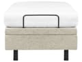 Miniatyrbilde 8 av 11: Elektrisk Seng Beige Polyester 90 x 200 cm Fjernkontroll Justerbar uten Sengegavl