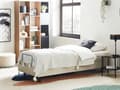 Miniatyrbilde 2 av 11: Elektrisk Seng Beige Polyester 90 x 200 cm Fjernkontroll Justerbar uten Sengegavl
