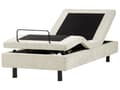 Miniatyrbilde 1 av 11: Elektrisk Seng Beige Polyester 90 x 200 cm Fjernkontroll Justerbar uten Sengegavl