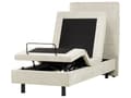 Miniatyrbilde 6 av 11: Elektrisk Seng Beige 80 x 200 cm Fjernkontroll Justerbar Polstring i Stoff