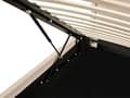Miniatyrbilde 10 av 11: Dobbeltseng Beige Boucle 160 x 200 cm Polstret Ramme Nakkestøtte med Oppbevaring