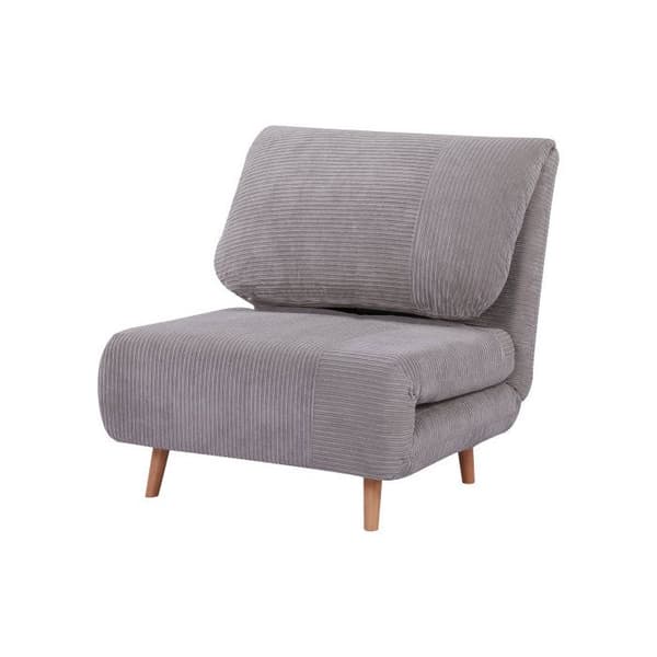 HOMCOM 2-i-1 bäddsoffa, sängsoffa, justerbar vikbar madrass, tillfällig säng, vikbar säng, ljusgrå