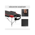 Miniatyrbild 6 av 6: HOMCOM Fällbar massagesäng höj- och sänkbar med nackstöd 215 x 60 x 61-84 cm