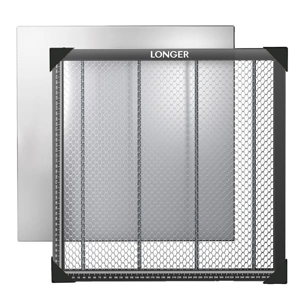 Hunajakenno Työpöytä, Mitat 440 x 440 x 22 mm, Rauta- ja Alumiinimateriaali, Sopii Useimmille Laserkoneille,440*440*22mm