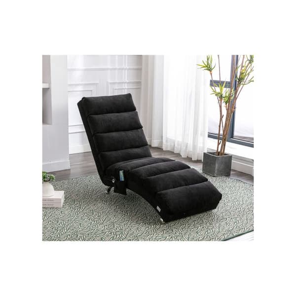 Sacklein Inomhus Massagestol med Fjärrkontroll, Ergonomisk Elektrisk Massagestol med 5 Läge (Svart)