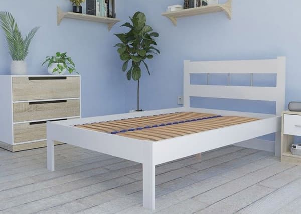 Sängram - SONOMA - 140x200 cm - Massivt trä - 36 ribbor - 2 platser