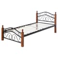 Miniatyrbillede 5 af 11: Metal Seng, 90x200 cm, Sort