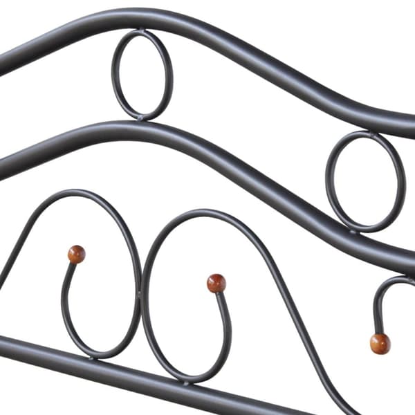 Metal Seng, 90x200 cm, Sort