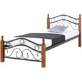 Miniatyrbillede 1 af 11: Metal Seng, 90x200 cm, Sort