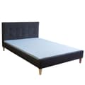 Miniatyrbillede 7 af 11: Polstret Sengeramme, 160x200 cm, Sort