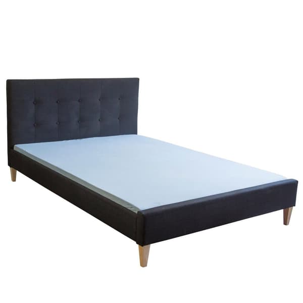 Polstret Sengeramme, 160x200 cm, Sort