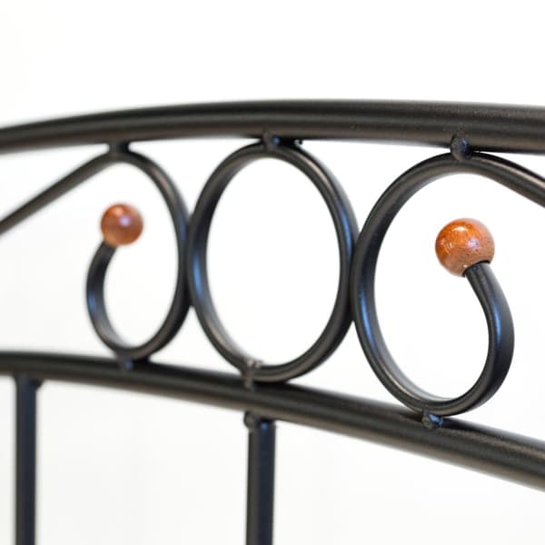 Rautasänky, Design 916, 140x200 cm, Mustanruskea