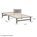 Miniatyrbillede 4 af 10: Seng, Palle Seng, 90x200 cm, Grå