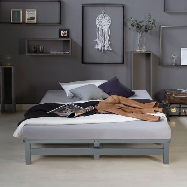 Sänky, Home, 140x200 cm, Harmaa