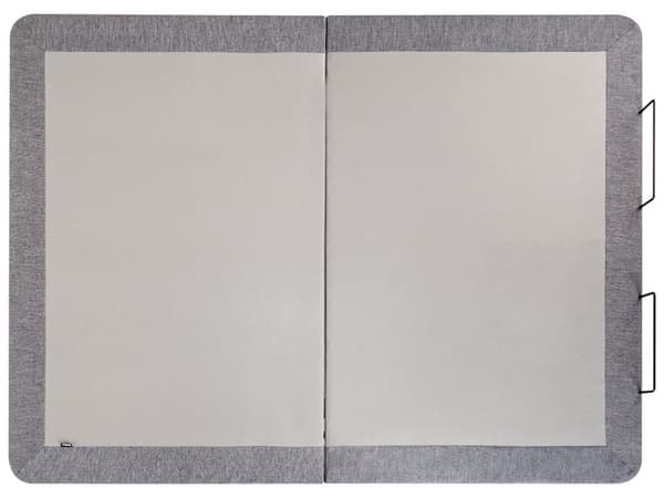 Justerbar Elektrisk Sengebunn Grått Jern Polyester 140 x 200 cm Fjernkontroll Inkludert 4 Ben Høyder