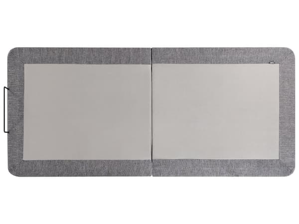 Justerbar Elektrisk Sengebunn Grått Jern Polyester 90 x 200 cm Fjernkontroll Inkludert 4 Ben Høyder