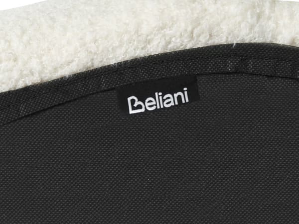 Sengeramme Off-White Boucle Polstring Tuftet Sengegavl Spaltegulv 180 x 200 cm Metallben Moderne Design