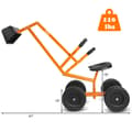 Miniatyrbillede 4 af 8: Børns sandgravemaskine, 88x33x35,5 cm/105x33x38,5 cm, Orange