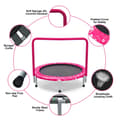 Miniatyrbillede 5 af 8: Børne trampolin, 92x80.5 cm, Pink