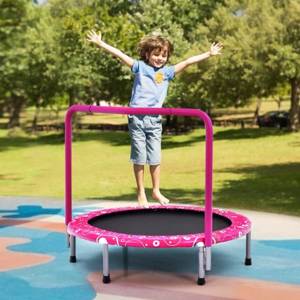 Børne trampolin, 92x80.5 cm, Pink